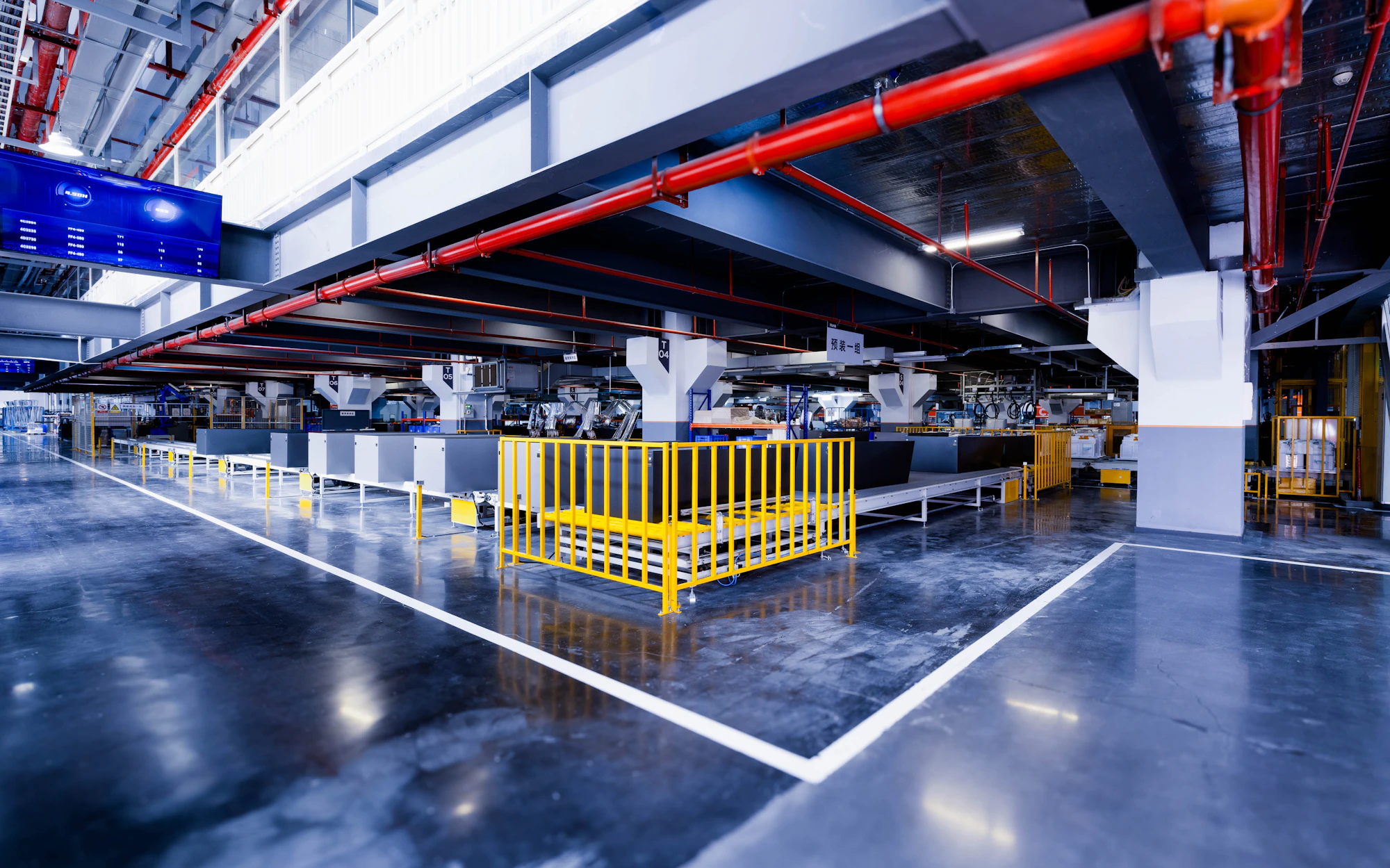 Interior de uma fábrica